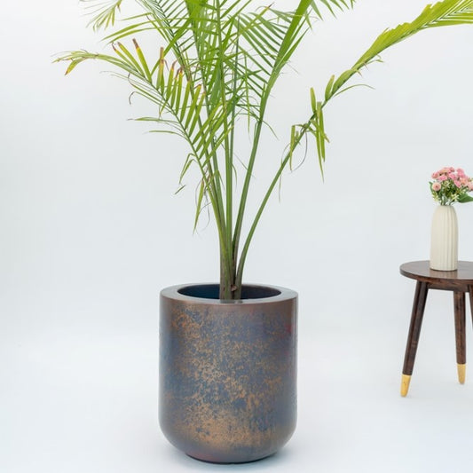 SKU-11 Fiberglass Round Modern Rustick Planter