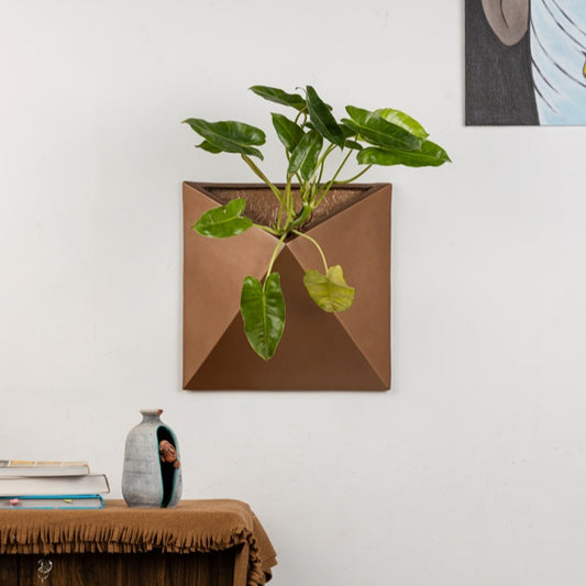 SKU-14 Fiberglass Square Modern Planter Texture Finish