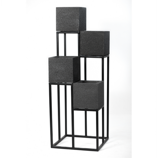 Sku-27 Multi-Tier FRP Planter Stand – Modern Vertical Display for Indoor & Outdoor Décor